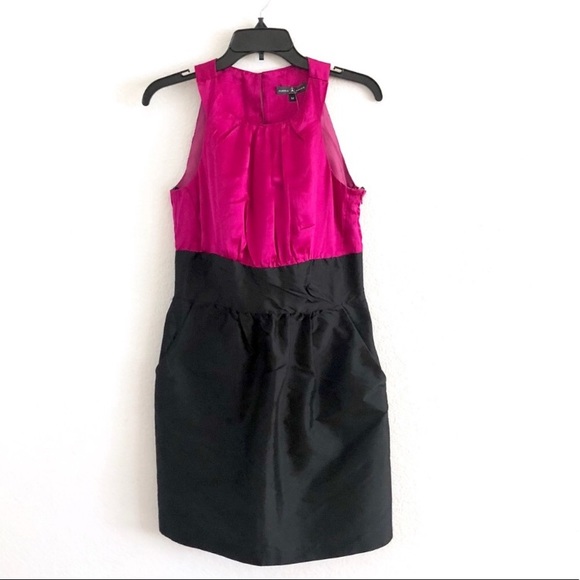 Alexia Admor Black/ Fuschia Bubble Sheath Dress - Picture 7 of 8